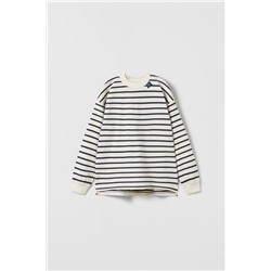 STRIPED T-SHIRT WITH LABEL