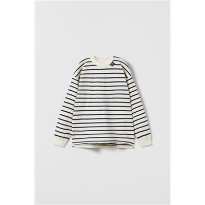 STRIPED T-SHIRT WITH LABEL