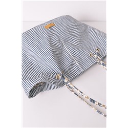 Bolso shopper canvas rayas