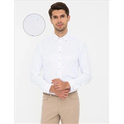 Beyaz Regular Fit Uzun Kollu Gömlek