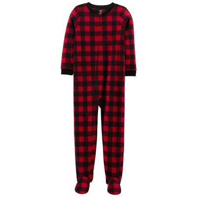 1-Piece Animals Fleece Footie PJs