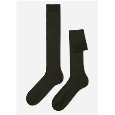 Lange Herrensocken aus elastischer Baumwolle