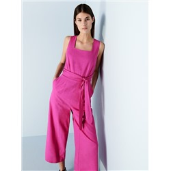 Jumpsuit aus Leinenmischung