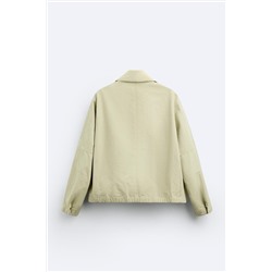 CAZADORA CROPPED FIT BOLSILLOS