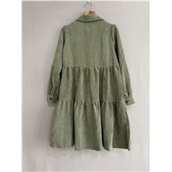 Женское вельветовое платье , размера Plus size Экспорт