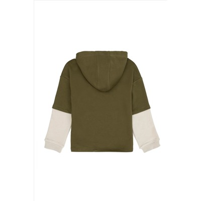 Erkek Çocuk Haki Sweatshirt