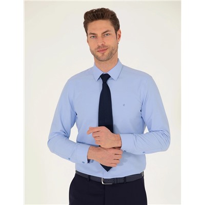 Mavi Slim Fit Uzun Kollu Klasik Gömlek