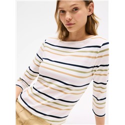 Stripe Boatneck T-Shirt