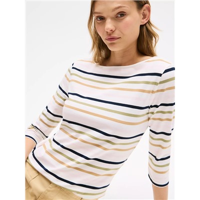 Stripe Boatneck T-Shirt