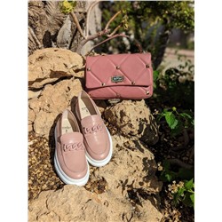 Amelie 4069AM rosa+Ab.Zapatos PELLE Valentina (820) Rosa АКЦИЯ