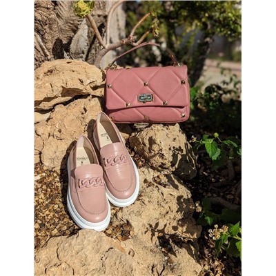 Amelie 4069AM rosa+Ab.Zapatos PELLE Valentina (820) Rosa АКЦИЯ