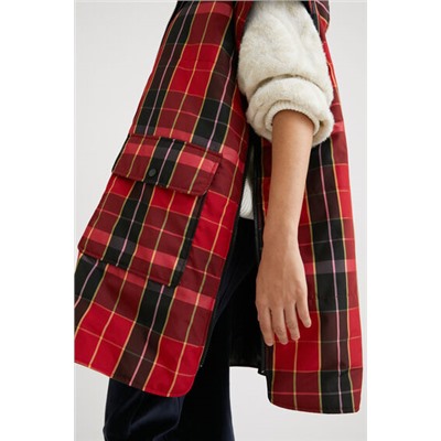 Poncho chaleco tartán
