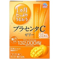EARTH BIOCHEMICAL  Placenta C jelly mango Плацентарное желе со вкусом манго 31 стик