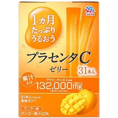 EARTH BIOCHEMICAL  Placenta C jelly mango Плацентарное желе со вкусом манго 31 стик