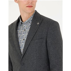 Antrasit Slim Fit Ceket
