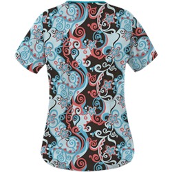 UA Imperial Garden Espresso Print Scrub Top