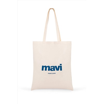 Mavi Logolu Çevre Dostu Geri Dönüştürülebilir Bez Çanta Po393918 PO3939