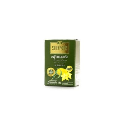 Освежающее травяное мыло для проблемной кожи от Supaporn 100 гр / Supaporn Carambola Black acne cool soap 100 g