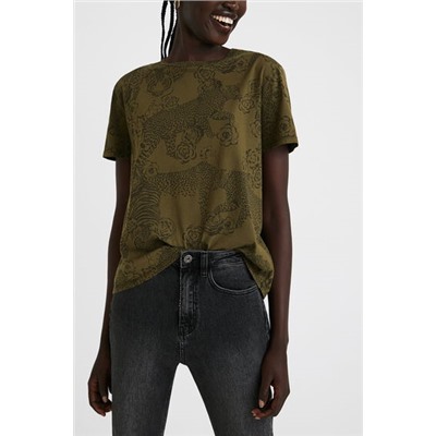 Camiseta animal print 100% algodón