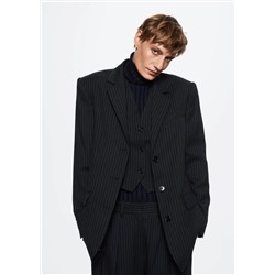 Americana traje lana raya diplomática -  Mujer | MANGO OUTLET Melilla
