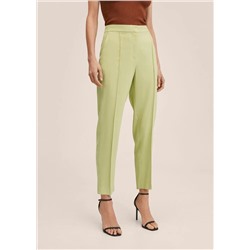 Pantalón traje crop -  Mujer | MANGO OUTLET Melilla