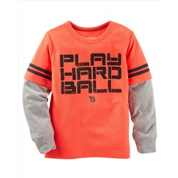 Neon Layered-Look Active Tee