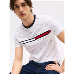 Signature Flag Stripe Logo T-Shirt