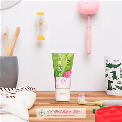 Boiron Homéodent - Soin Premières Dents - 2-6 Ans - Goût Fraise Framboise - Dentifrice 50 ml