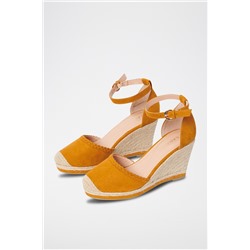 Sandalias de cuña Naranja