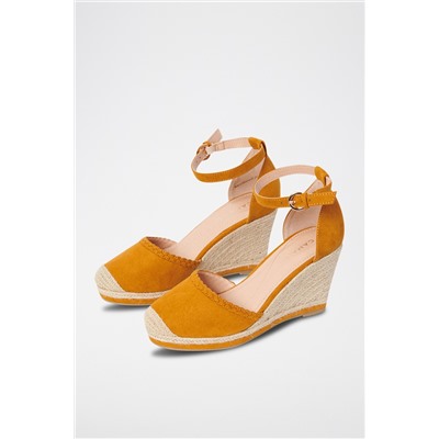 Sandalias de cuña Naranja