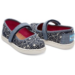 Vegan product NAVY SHIBORI DOTS TINY TOMS MARY JANES