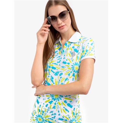 TIE DYE POLO DRESS