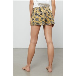 Short Vanda Mostaza jaspeado y gris