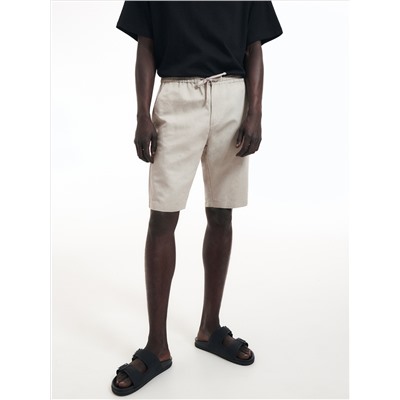 Chino-Shorts mit hohem Leinenanteil