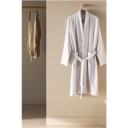 Margion Kimono Pamuklu Unisex Bornoz - Renkli