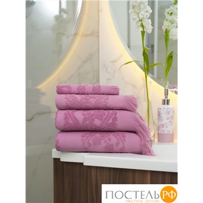 Полотенце Arya С Бахромой 50X90 Isabel Soft Сухая Роза