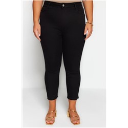 Solmayan Siyah Yüksek Bel Esnek Skinny Jeans TBBSS23AR00015
