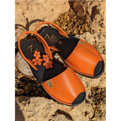 AB.ZAPATOS · 320-8 PC · NARANJA+Pendientes flores PA3768 NARANJA