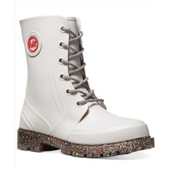 MICHAEL Michael Kors Women's Montaigne Lug Sole Lace-Up Rain Boots