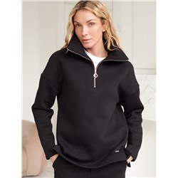 Джемпер из премиального футера трехнитки с начесом