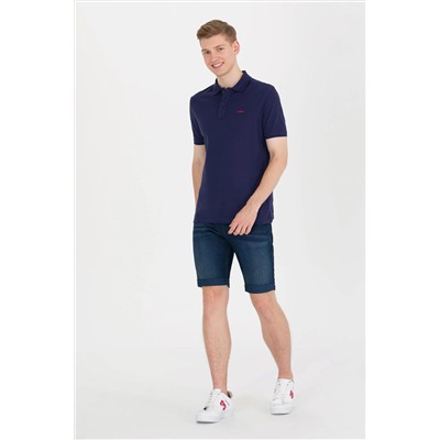 Erkek Lacivert Basic Polo Yaka Tişört
