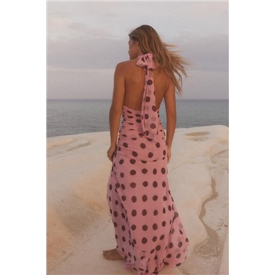POLKA DOT LONG DRESS