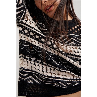 Jersey crochet semitransparente