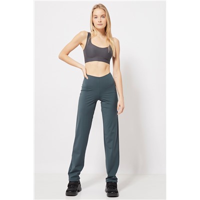 Pantalón wide leg cintura alta Azul petróleo