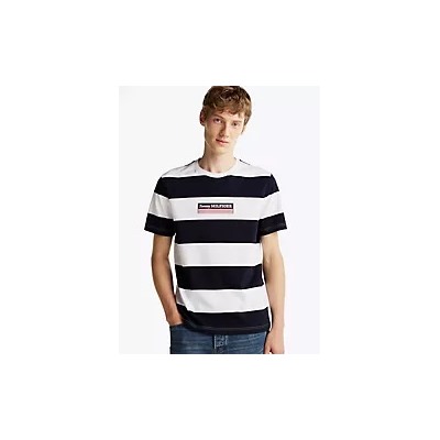 Hilfiger Box Logo Stripe T-Shirt