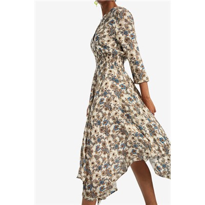Vestido boho de bajo asimétrico