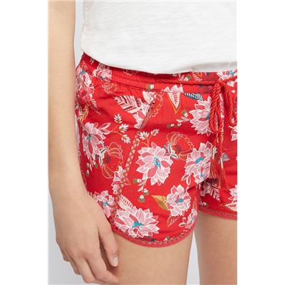Short casual Kyra Rojo y blanco