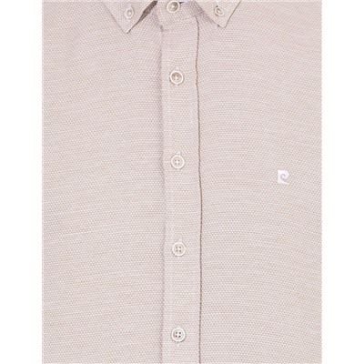 Kahverengi Slim Fit Uzun Kollu Gömlek