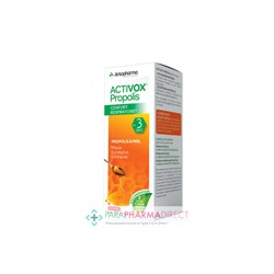 ArkoPharma Activox Propolis Miel Sirop Adoucit la Gorge Dès 3 ans Goût Fraise 140ml