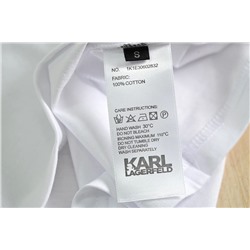 Дышащая хлопковая футболка со смещенным рисунком KARL LAGERFEL*D ОРИГИНАЛ!
